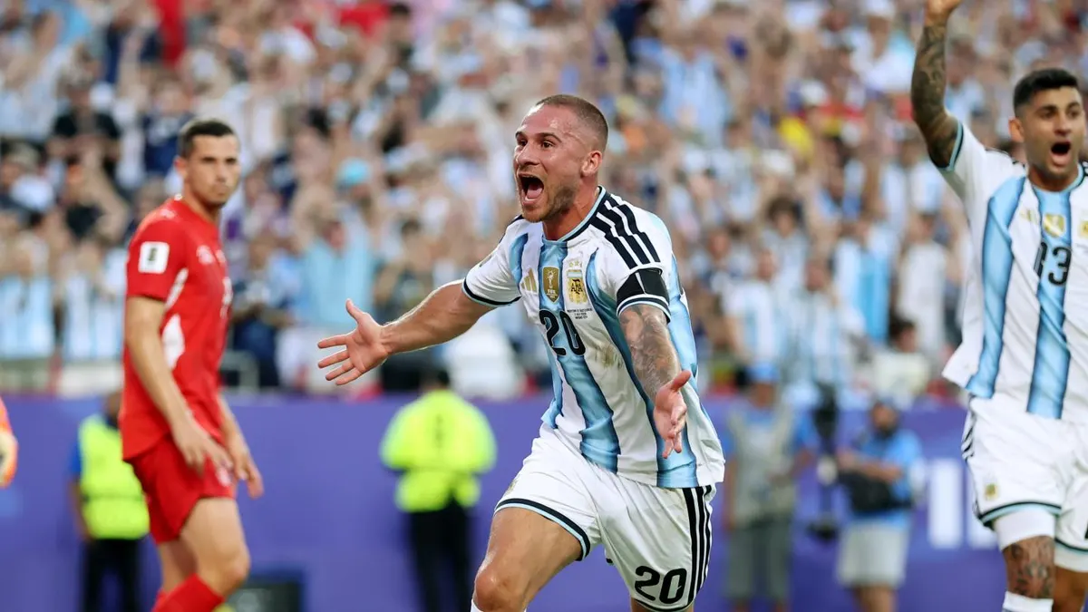 Alexis Mac Allister thi đấu cho Argentina tại World Cup 2026