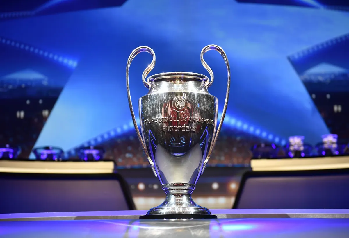 Ảnh minh họa từ NBC Sports về lễ bốc thăm vòng bảng Champions League