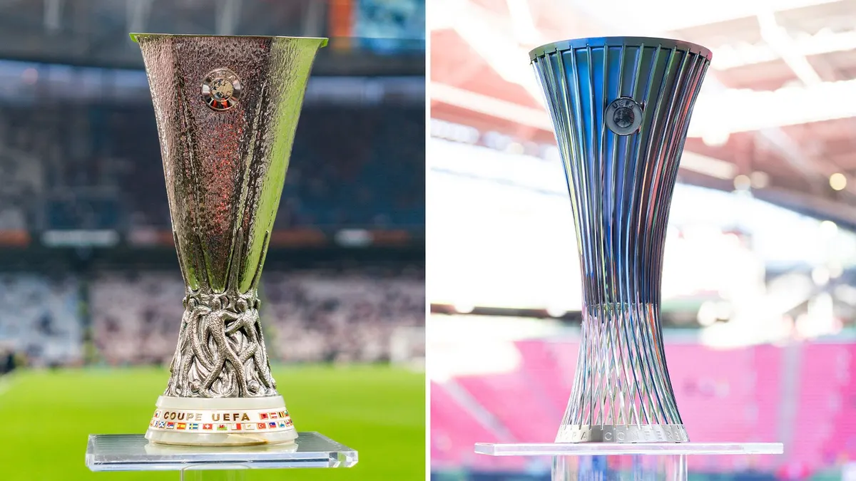 Ảnh minh họa từ Sky Sports về lễ bốc thăm vòng bảng Europa League và Conference League 2026/27