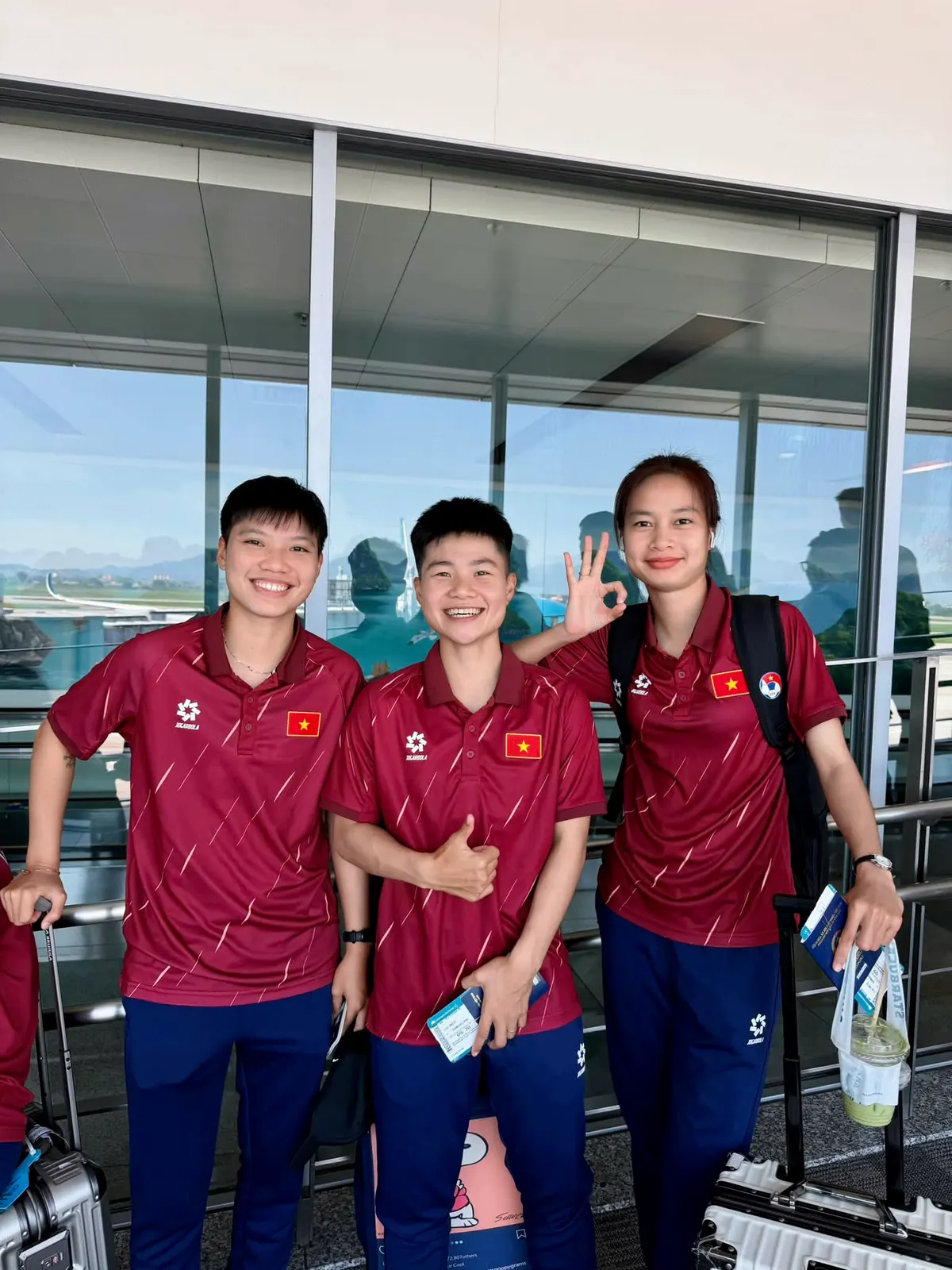 Ảnh từ VFF về ĐT nữ Việt Nam trong đợt tập huấn tại Tô Châu trước ASIAD 2026