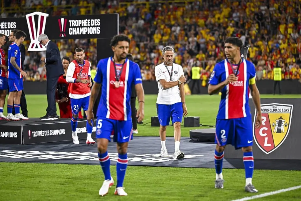 HLV Luis Enrique sau trận PSG thua Lens ở chung kết Trophée des Champions