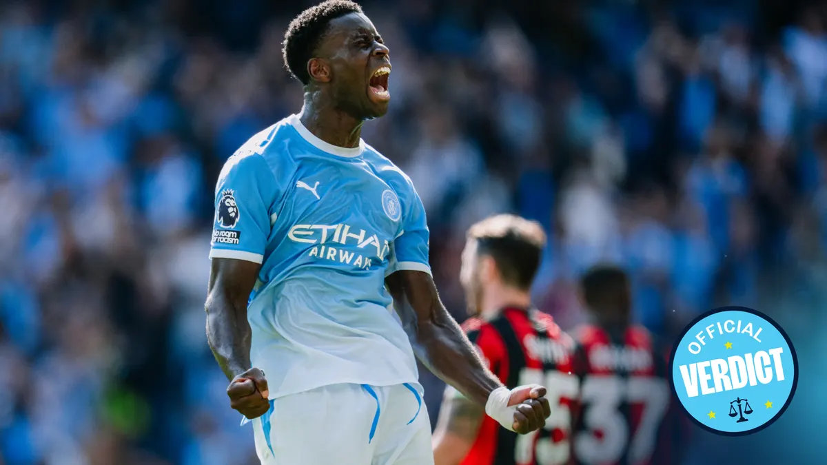 Ảnh minh họa từ Manchester City về chiến thắng ngược dòng 2-1 trước Bournemouth trên sân Etihad