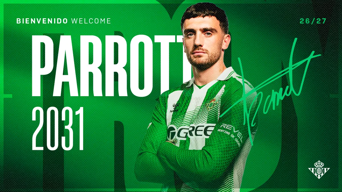 Ảnh minh họa từ Real Betis về tân binh Troy Parrott
